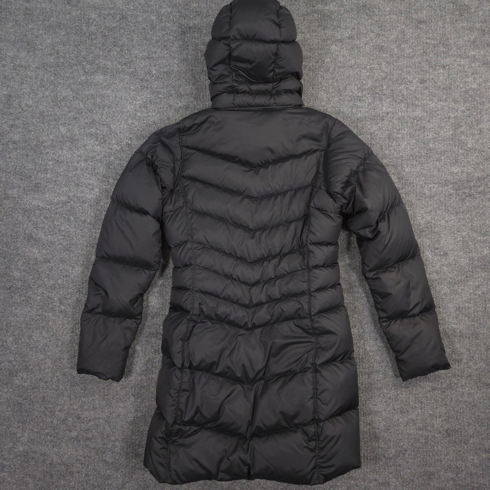 Mountain Hardwear Jacket Womens XS Black Down Puffer Removable Hood Full Zip - Picture 6 of 12